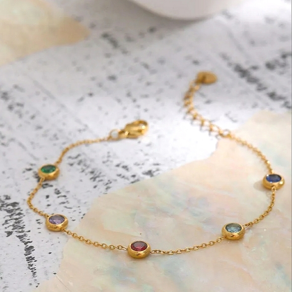 ▪️18k gold plated cubic zirconia braclet - Picture 3 of 4